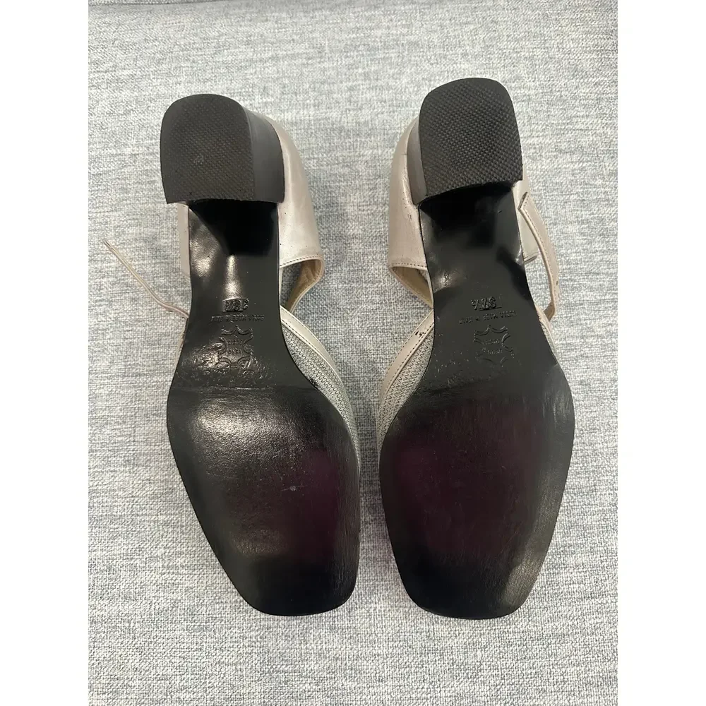Valentino Gray Square Toe Heels - Size 36.5 - Picture 4 of 9
